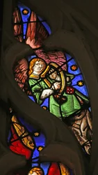 Musikalischer Engel mit Harfe