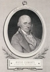 Muzio Clementi (1752-1832) graviert von Alfred Lemoine