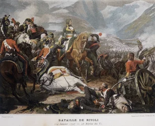 Napoleon in der Schlacht von Rivoli am 14. Januar