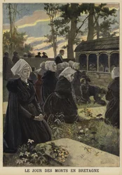 Allerseelen in der Bretagne beobachten