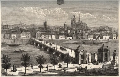Orleans - Centre-Val de Loire - Gravur in „La France illustrée: Geographie, Geschichte, statistische Verwaltung“ von V.A. Malt-Brown. 1884