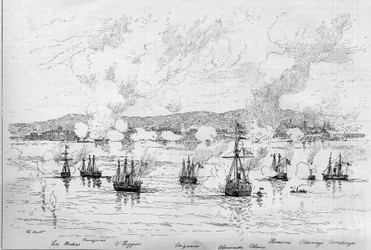 Pazifikkrieg (1879-1884) zwischen Peru und Bolivien und Chile - 22. April