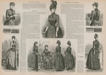 Seite aus La Mode Illustrée