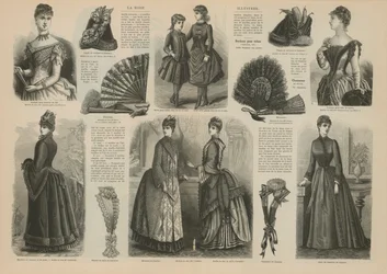 Seite aus La Mode Illustrée