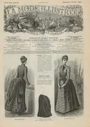 Seite aus La Mode Illustrée