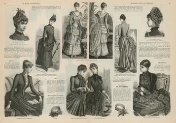 Seite aus La Mode Illustrée