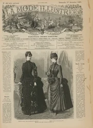 Seite aus La Mode Illustrée
