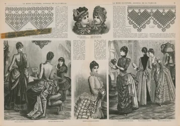 Seite aus La Mode Illustrée