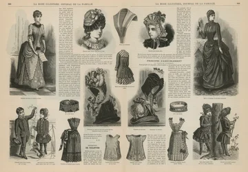 Seite aus La Mode Illustrée
