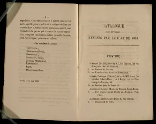 Malereikapitel, aus dem Salon des Refuses, 1863
