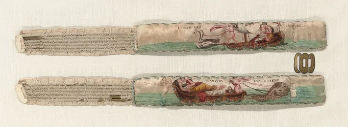Paar Strumpfbänder, ca. 1770-90
