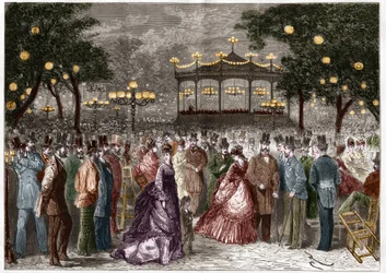 Paris: ein Sommerfreitag beim Konzert auf den Champs-Elysees