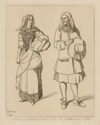 Bauern in der Umgebung von Paris, 1676