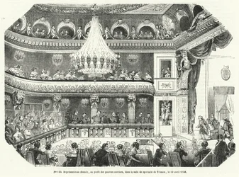 Aufführung zugunsten armer Arbeiter im Trianon, Versailles