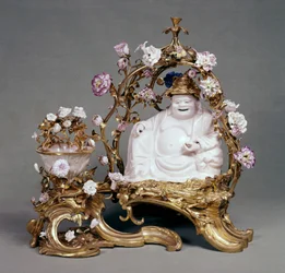Parfümeur (Cassolette) 1745-49 (chinesisches Porzellan, Weichporzellan & Ormolu)