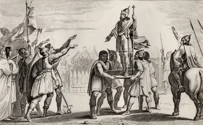 Pharamond, legendärer König von Frankreich, aus 