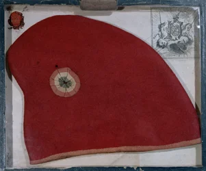 Phrygische Mütze mit einer rot-weiß-blauen Kokarde aus der Zeit der Französischen Revolution