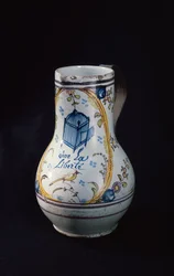 Krug mit der Inschrift Vive la Liberte, 1789
