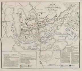 Plan der Schlacht von Waterloo, Mont St. Jean