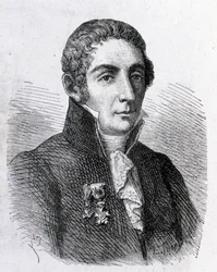 Porträt von Alessandro (Alexandre) Volta (1745 - 1827) - in „Album der Wissenschaft; berühmte Gelehrte; Große Entdeckungen“ 1896