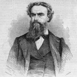 Porträt von Alexandre Cabanel (1823-1899), französischer Maler. Gravur in „Le Monde Illustré“ Nr. 338 vom 3. Oktober