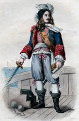 Porträt von Anne Hilarion de Costentin (Cotentin), Graf von Tourville (1642-1701), französischer Marinekommandant