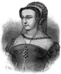 Porträt von Anne Oston, Häretikerin, Geliebte von Papst Sixtus V (Felice Peretti bekannt als Sixtus V)