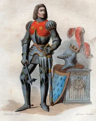Porträt von Arthur III., Herzog der Bretagne (1393-1458), Herr von Parthenay, Graf von Richmond, Herzog der Bretagne, Graf von Montfort und französischer Konstabler