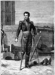 Porträt von Baron Pierre Yriex Daumesnil (1776-1832) - Porträt von Pierre Yriex (Pierre-Yrieix) Daumesnil (1776-1832), französischer General - in „Histoire de l