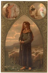 Porträt von Bernadette Soubirous (1844-1879), Schäferin in Lourdes, Hautes Pyrenees (65)