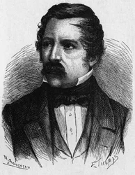 Porträt von Carl August von Steinheil (1801-1870), deutscher Physiker, Erfinder im Bereich der Telegrafie - in „Album der Wissenschaft; berühmte Wissenschaftler; Große Entdeckungen“ 1896