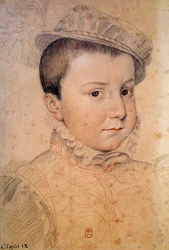 Porträt von Charles IX. als Kind