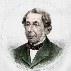 Porträt von Charles de Remusat (1797-1875), Außenminister. Gravur in „Le Monde Illustré“ Nr. 748 vom 12. August 1871