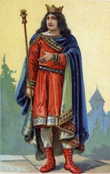 Porträt von Childebert III., König der Franken von 695 bis 711