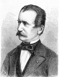 Porträt von Engerth, österreichischer Ingenieur - in „Album der Wissenschaft; berühmte Wissenschaftler; Große Entdeckungen“ 1896
