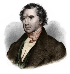 Porträt von Francois Arago (1786-1853), französischer Mathematiker, Physiker, Astronom und Politiker. in „LIBRE DES SPORERS“ von Louis de Cormenin Timon. 1842. Private Sammlung