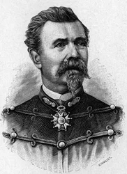 Porträt von General de Reffye - in „Album der Wissenschaft; berühmte Wissenschaftler; Große Entdeckungen“ 1896