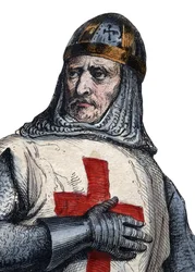 Porträt von Gottfried von Bouillon (104061-1100), fränkischer Ritter, einer der Anführer des Ersten Kreuzzugs