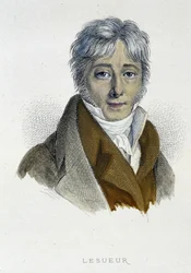 Porträt von Jean-François Lesueur - Gravur
