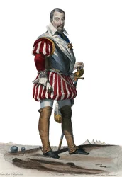 Porträt von Louis Des Balbes de Berton de Crillon (1543-1615), französischer Soldat, genannt der Mann ohne Furcht