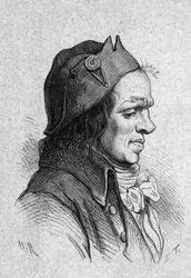 Porträt von Louis Jean Joseph Leonard Bourdon de La Crosnière (1754-1807), gewählter Abgeordneter des Loiret zur Konvention und Hauptdirektor der Militärkrankenhäuser.