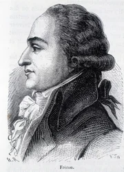 Porträt von Louis Marie Stanislas Freron (1754-1802), französischer Publizist - in „L