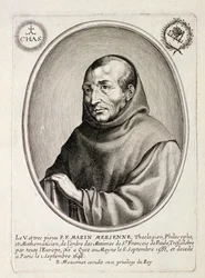 Porträt von Marin Mersenne (1588-1648) graviert von Balthazar Moncornet (ca.1600-68)