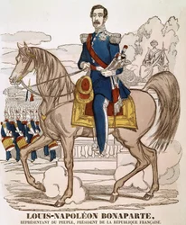 Porträt von Napoleon III - Vertreter des Volkes, Präsident der Französischen Republik (Charles Louis Napoleon Bonaparte) (1808 - 1873)