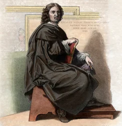 Porträt von Nicolas Poussin (1594-1665), französischer Maler