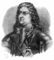 Porträt von Philipp II., Herzog von Orléans (1674-1723), bekannt als der Regent. Gravur in „Histoire des Papes-Rois-Reines und Kaiser durch die Jahrhunderte“ von Maurice Lachatre