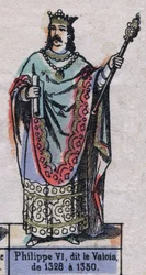 Porträt von Philippe VI. von Frankreich, bekannt als Philippe de Valois (1294-1350)