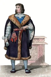 Porträt von Philippe de Commines (Commynes oder Comines) (1447-1511), französischer Schriftsteller und Diplomat