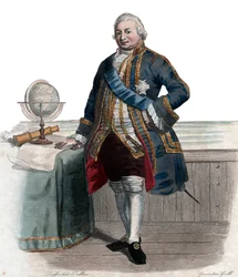 Porträt von Pierre André de Suffren de Saint Tropez, Bailli de Suffren (1729-1788), französischer Admiral