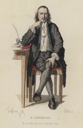 Porträt von Pierre Corneille, französischer Dramatiker